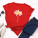 the DAISY GIRL - Women Cute Daisy Print T-Shirt