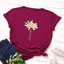 the DAISY GIRL - Women Cute Daisy Print T-Shirt