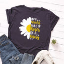 the DAISY GIRL - Women Cute Daisy Print T-Shirt