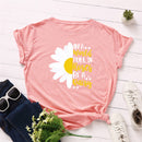 the DAISY GIRL - Women Cute Daisy Print T-Shirt