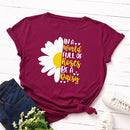 the DAISY GIRL - Women Cute Daisy Print T-Shirt