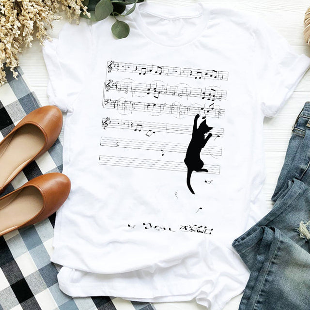 the CAT LADY - Pet Love Cartoon T-Shirt