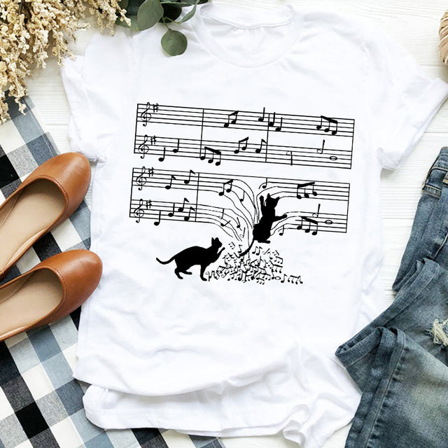 the CAT LADY - Pet Love Cartoon T-Shirt