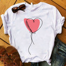 the DOODLE - Plus Size Love Printed Women Shirt