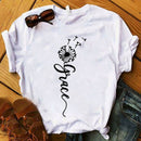 the DOODLE - Plus Size Love Printed Women Shirt