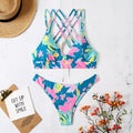 the LEI - Patchwork Bikini Push Up Swimsuit