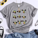 the AVOCADO - Woman Avocado Cartoon T-Shirt