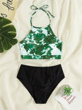 the TOP CAT - High Waist Bikini Swimsuit