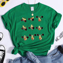 the AVOCADO - Woman Avocado Cartoon T-Shirt