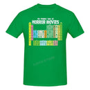 the HORROR GEEK - Periodic Table Printed Men T-Shirt