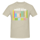 the HORROR GEEK - Periodic Table Printed Men T-Shirt