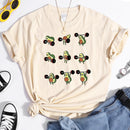 the AVOCADO - Woman Avocado Cartoon T-Shirt