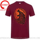 the NORSE WOLF - Cool Vikings the Wolf of Norse Print T-Shirt