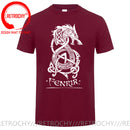 the NORSE WOLF - Cool Vikings the Wolf of Norse Print T-Shirt