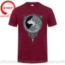 the NORSE WOLF - Cool Vikings the Wolf of Norse Print T-Shirt