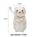 the HAPPY CAT - Cartoon Cat Coffee Mug