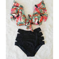 the CABANA - High Waist Ruffled Sexy Bikini Set