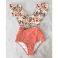 the CABANA - High Waist Ruffled Sexy Bikini Set