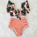 the CABANA - High Waist Ruffled Sexy Bikini Set