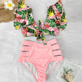 the CABANA - High Waist Ruffled Sexy Bikini Set