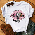 the KISSABLE LIPS - Women's Printed Sexy T-Shirt