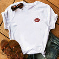 the KISSABLE LIPS - Women's Printed Sexy T-Shirt