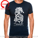 the NORSE WOLF - Cool Vikings the Wolf of Norse Print T-Shirt