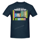 the HORROR GEEK - Periodic Table Printed Men T-Shirt