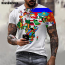 the TRAVELLER - Unisex 3D The World Flag Printed T-Shirt
