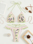 the BANDANA BIKINI - Lace Up Bikinis Thongs Swimsuit