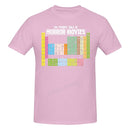 the HORROR GEEK - Periodic Table Printed Men T-Shirt