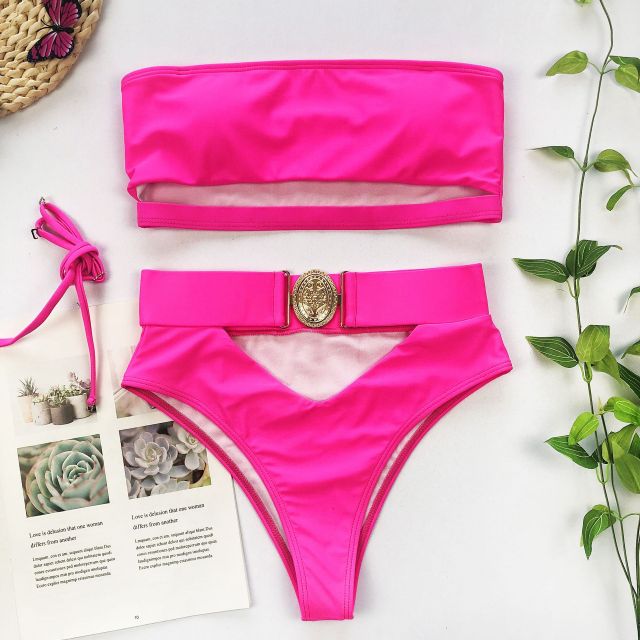 the MEDALLION - Women High Waist Bikini Swimwear