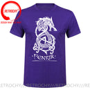 the NORSE WOLF - Cool Vikings the Wolf of Norse Print T-Shirt