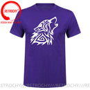 the NORSE WOLF - Cool Vikings the Wolf of Norse Print T-Shirt