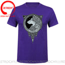 the NORSE WOLF - Cool Vikings the Wolf of Norse Print T-Shirt