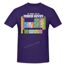 the HORROR GEEK - Periodic Table Printed Men T-Shirt
