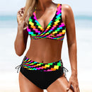 the TIDAL WAVE - Sexy Plus Size High Waist Printed Swimsuit