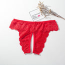 the INVITATION - 6 Colors Plus Size Open Crotch Panties For Sex