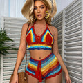 the CROCHET CAT - Multi Color Crochet Bikini Set