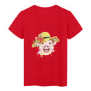 the PRETTY PIGGY - Pink Pig Print Women T-Shirt