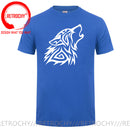 the NORSE WOLF - Cool Vikings the Wolf of Norse Print T-Shirt