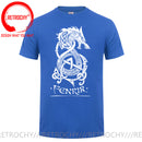 the NORSE WOLF - Cool Vikings the Wolf of Norse Print T-Shirt