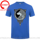 the NORSE WOLF - Cool Vikings the Wolf of Norse Print T-Shirt