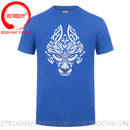 the NORSE WOLF - Cool Vikings the Wolf of Norse Print T-Shirt