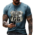 the ROUTE - Vintage Short Sleeve Street Style T-Shirt