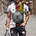 the VINTAGE - 3D Knights Templar Print T-Shirt