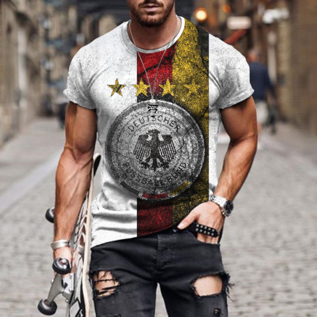 the VINTAGE - 3D Knights Templar Print T-Shirt