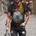 the VINTAGE - 3D Knights Templar Print T-Shirt