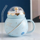 the ASTRONAUT - Cute Astronaut Planet Ceramic Cup