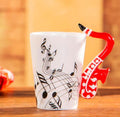 the MUSICIAN - 240ml/400ml Music Creative Guitar Violin Style Ceramic Mug